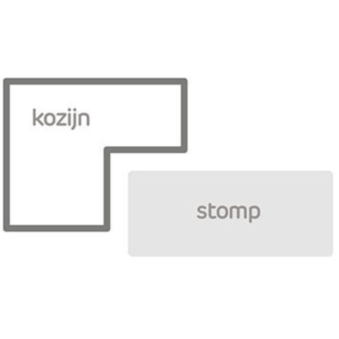 Een stompe deur valt in het kozijn